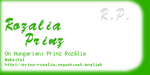 rozalia prinz business card